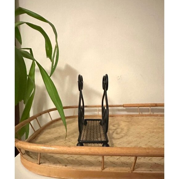 Home Basics Scroll Collection Black Steel Napkin Holder - Picture 7 of 7